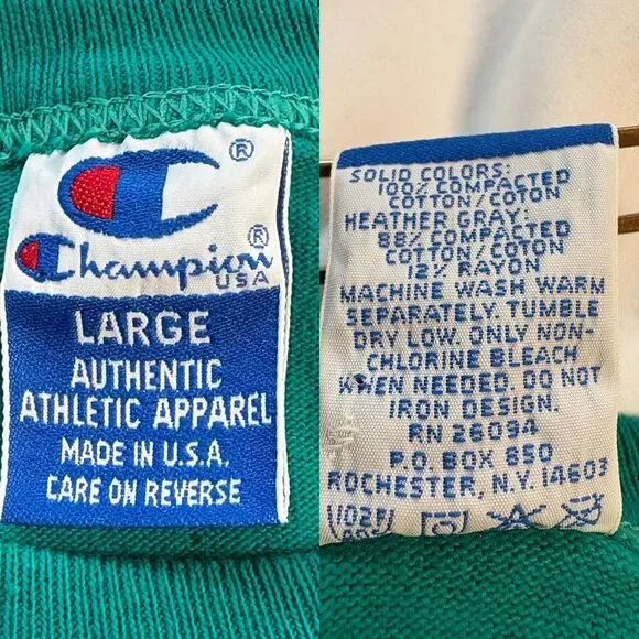 Champion Men's Green T-shirt - Picture 5 of 7